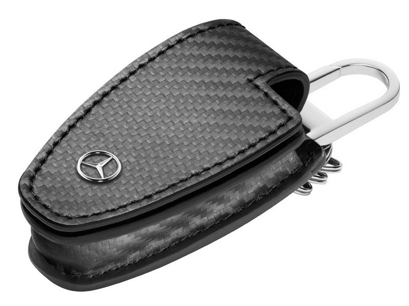 Carbon Look Rot Schlüsseletui Hülle für Mercedes-Benz C216 C218 X204 447 240 117 