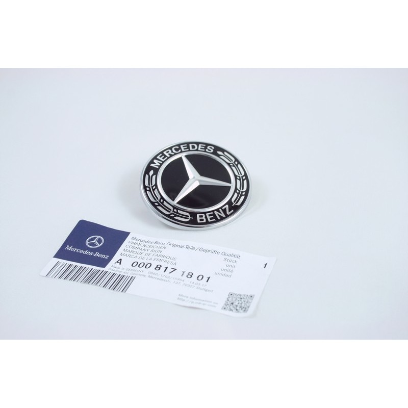 A0008171801 Original Mercedes-Benz Motorhauben-Emblem schwarz