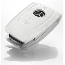 Schlüsseletui, Schlüsselsleeve, Generation 6 Rindleder, weiß - Original Mercedes-Benz
