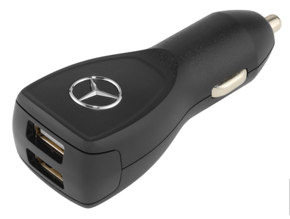 Original Mercedes-Benz USB Power Charger Ladegerät 12V 2-fach