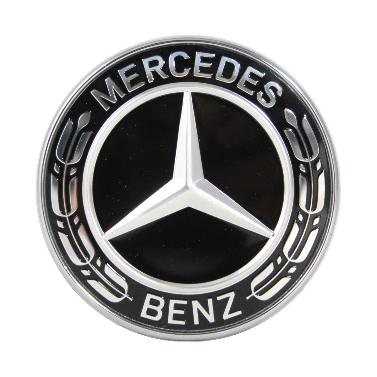 Original Mercedes-Benz Emblem für Motorhaube schwarz C E Klasse W205 204  213 238 - Hammer Store - Mercedes-Benz und smart Originalteile und Zubehör