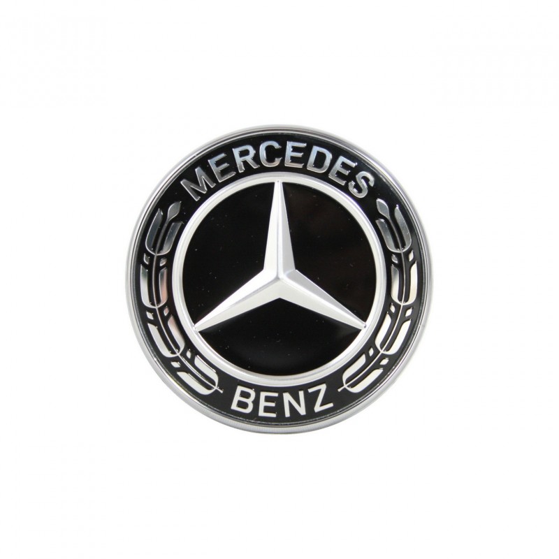 Original Mercedes-Benz Emblem für Motorhaube schwarz C E Klasse W205 204  213 238 - Hammer Store - Mercedes-Benz und smart Originalteile und Zubehör