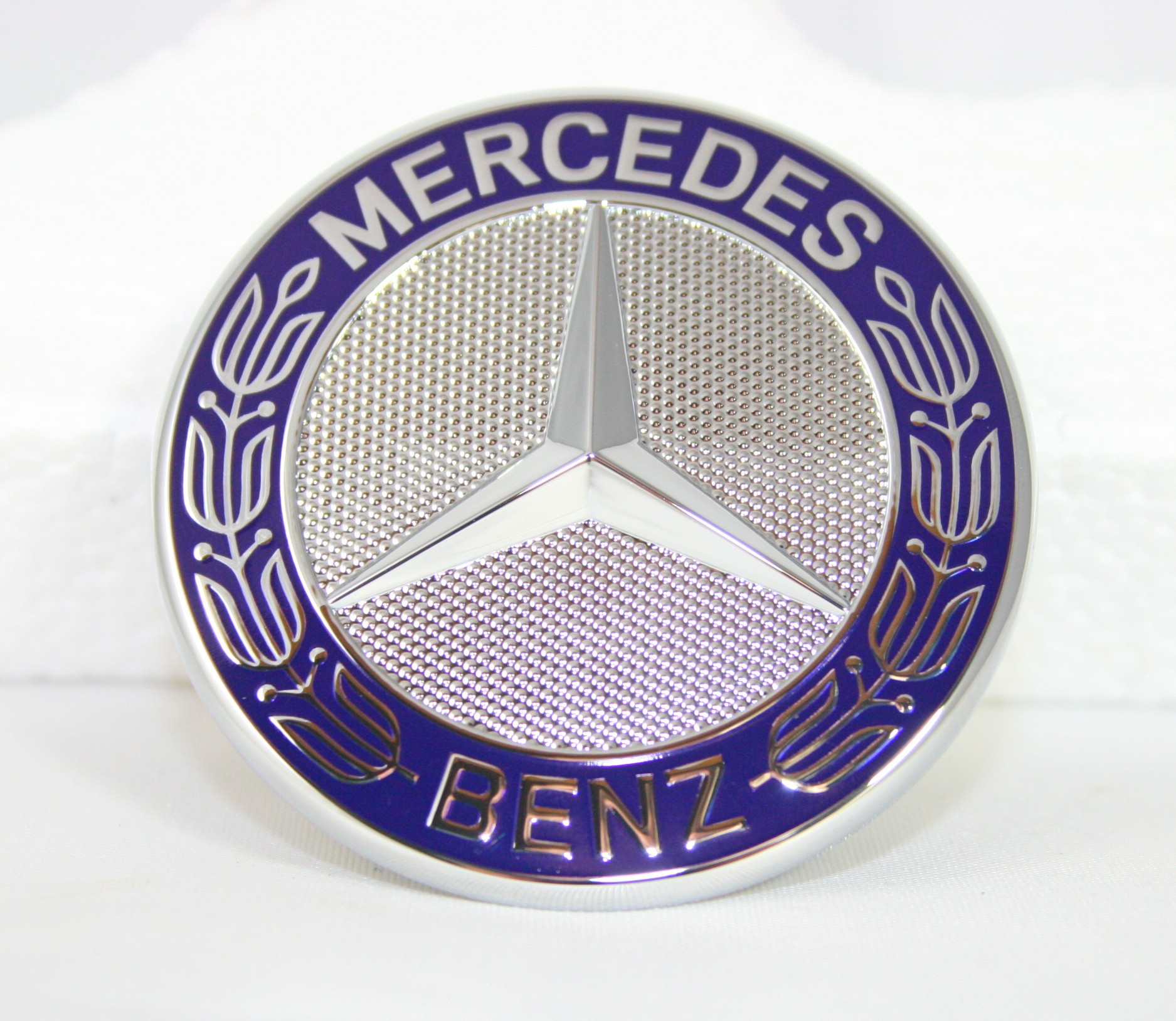 Original Mercedes-Benz Emblem für Motorhaube blau C E Klasse W205