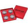 4x Original Mercedes-Benz AMG Radnabenabdeckung, limitiert "50 Years AMG"