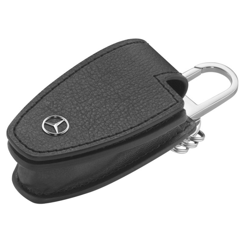 Schlüssel Sleeve 8. Generation Rindleder Schwarz Original Mercedes-Benz