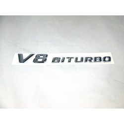 Original Mercedes-Benz V8 Biturbo Schriftzug Typzeichen Kleber Emblem 