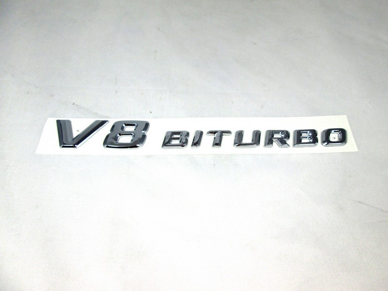 Original Mercedes Benz V8 Biturbo Schriftzug Typzeichen Kleber Emblem