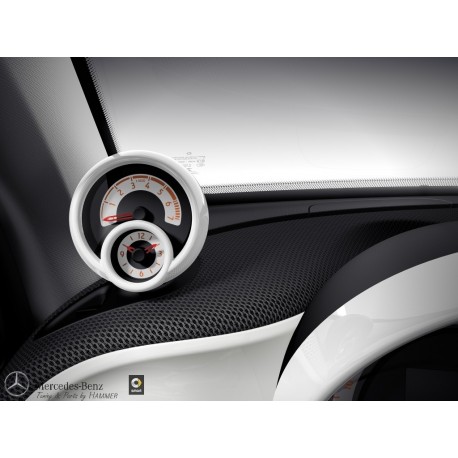 smart fortwo & forfour 453 Akzentring - Zierring für Kombiinstrument, weiß  - Hammer Store - Mercedes-Benz und smart Originalteile und Zubehör