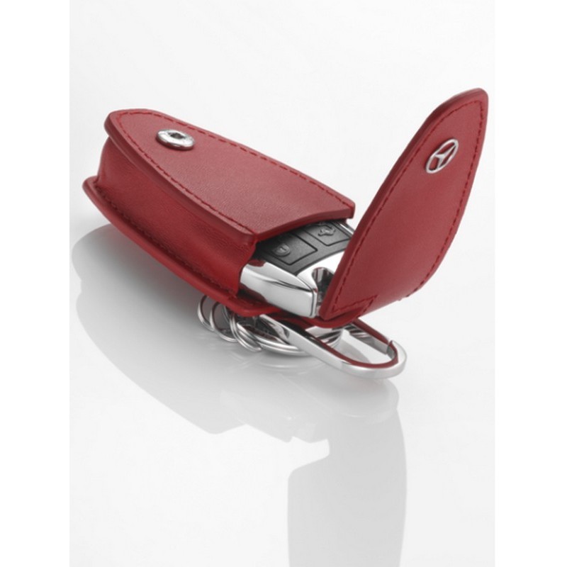 Original Mercedes Benz Schlüsseletui Schlüsselhülle Schlüsseltasche rot