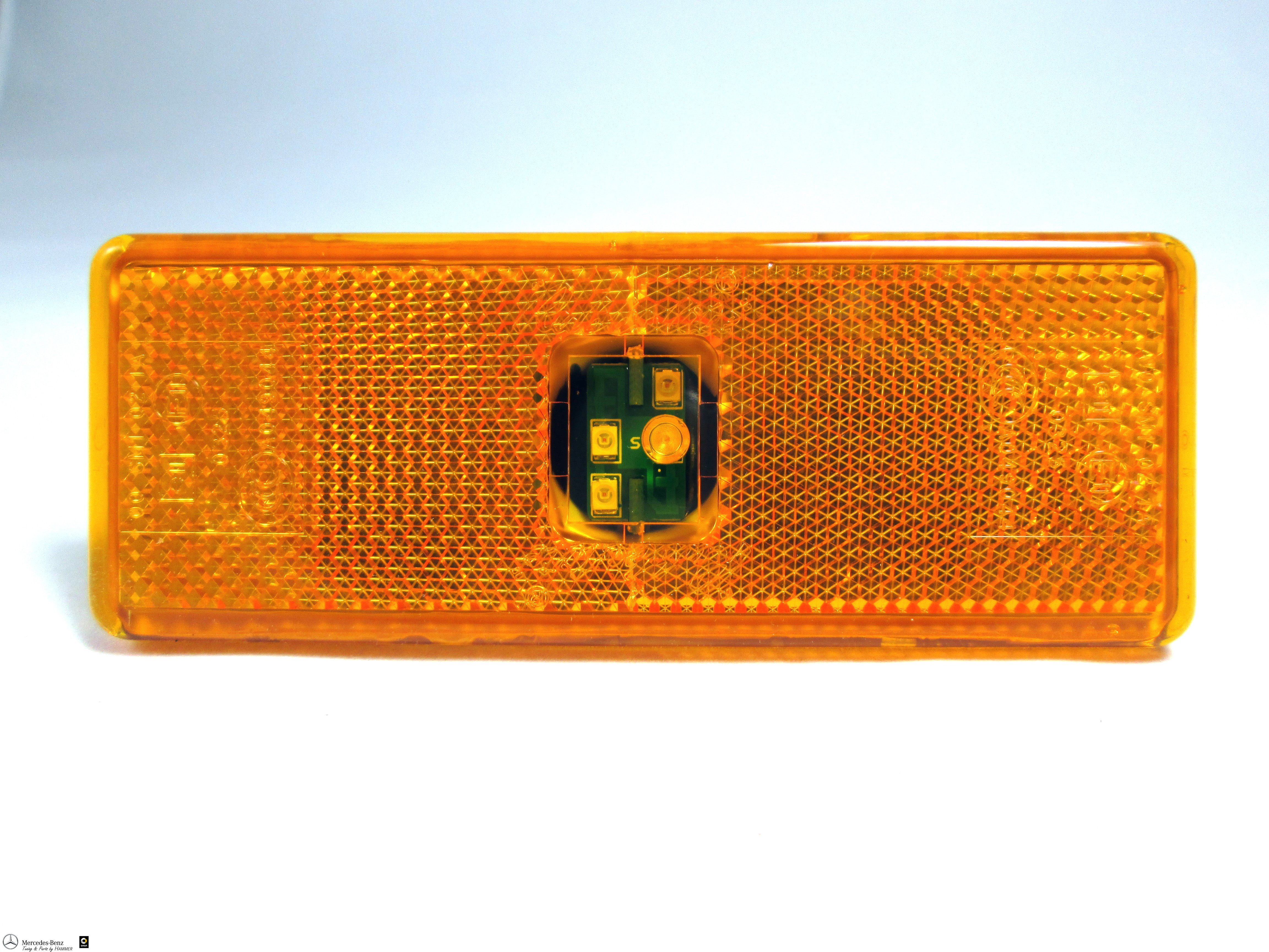2 x LED Seitenmarkierungsleuchten Orange Lampe Mercedes Actros Atego Axor