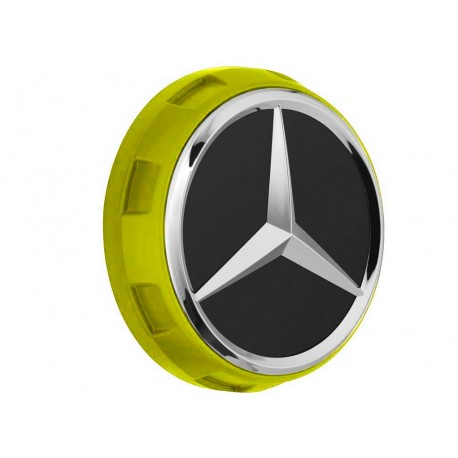 1x Original Mercedes-Benz Nabendeckel Radnabendeckel gelb A00040009001127