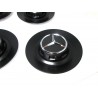 4x Original Mercedes-Benz AMG Nabenabdeckungen Zentralverschluss mattschwarz Set