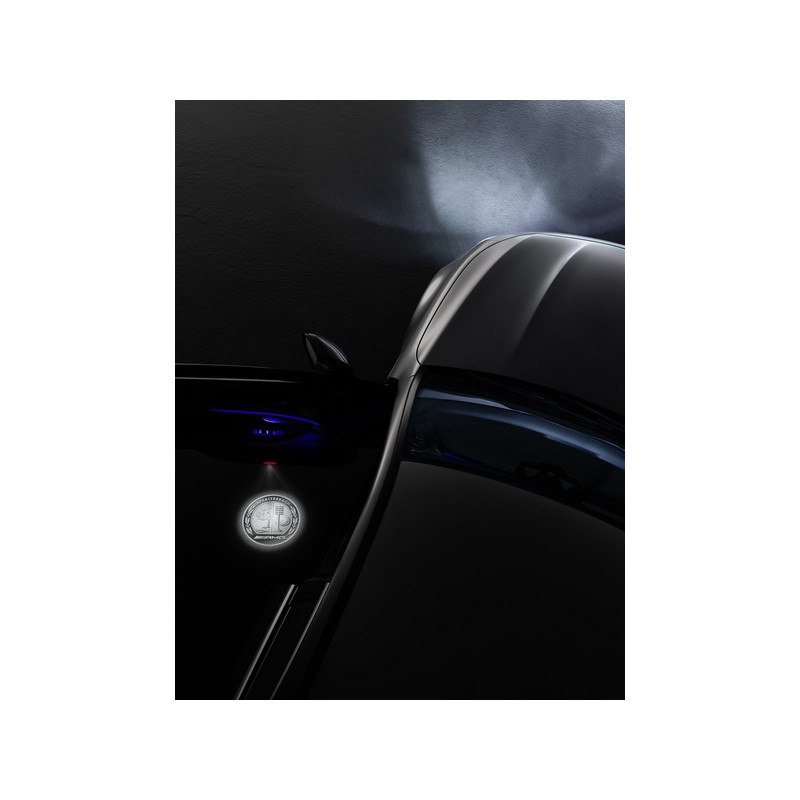 ORIGINAL Mercedes LED Türprojektoren Einstiegsleuchte AMG Logo vorne  2138206003