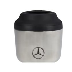 Original Mercedes-Benz Isotherm-Lunchbox 550ml B66959703 schwarz-silber, Edelstahl 