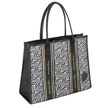Original Mercedes-Benz Einkaufstasche Shopper schwarz / weiß B66041752