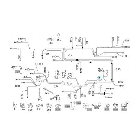 Original Mercedes-Benz Motorleitungssatz Motor 272 A2721508033