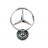 Original Mercedes-Benz Stern Aufsteller Chrom mit schwarzem Emblem A2138170801