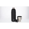 original Mercedes-Benz Isolierflasche mit Becher schwarz, Edelstahl 750ml B66959825