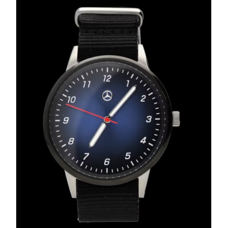 Original Mercedes-Benz Armbanduhr Uhr B66959868 schwarz blau silber