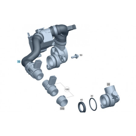 Original Mercedes-Benz Motorentlüftung Kurbelgehäuseentlüftung OM642 A6420103707 