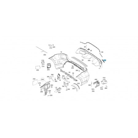 original Mercedes-Benz Reflektor Set Satz hinten A2228200774 A2228200874