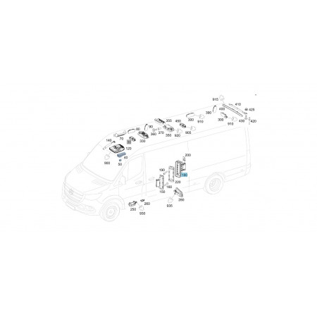 original Mercedes-Benz Kontaktschalter Set Innenraumleuchte A9078213100 A9078213000