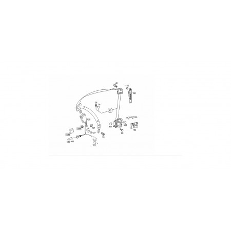 original Mercedes-Benz Gurtschloss Fahrerseite links 211 E-Klasse A2118601969