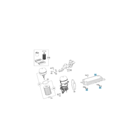 original Mercedes-Benz Ölkühler Set OM 642 A6421800165