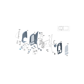 original Mercedes-Benz Blinkleuchte Spiegel links Sprinter 907 910 A9109064700