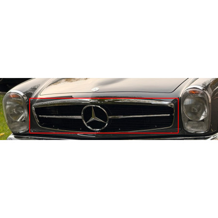 Bugverzierung Mercedes-Benz W113 Pagode – Original Chromrahmen A1138800023