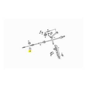 original Mercedes-Benz Buchse Lager Hülse Gas Bowdenzug A2023010093