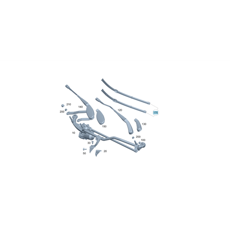 original Mercedes-Benz Wischerblätter Satz Set 213 238 A2138203604