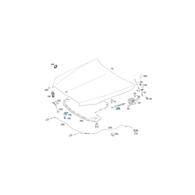original Mercedes-Benz Gasdruckdämpfer Dämpfer Motorhaube links A2059800064