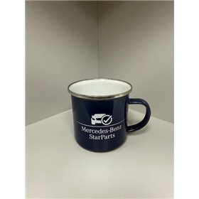 Original Mercedes-Benz StarParts Tasse Becher Kaffeetasse emailliert 350ml 