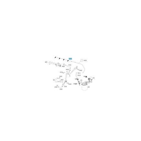 original Mercedes-Benz Kraftstoff Rücklaufleitung Leckölleitung A6510700132