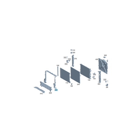 original Mercedes-Benz Luftführungssegment Luftführung Kühler GLC E-Klasse A2535050530