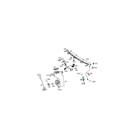 original Mercedes-Benz Kreiselpumpe Set Pumpe Scheibenwaschanlage A2058660000