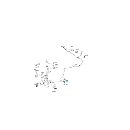 original Mercedes-Benz Kreiselpumpe Set Pumpe Scheibenwaschanlage A2048660221