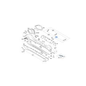 Original smart fortwo Brabus 453 PTC Parctronic Halter Aufnahme Set