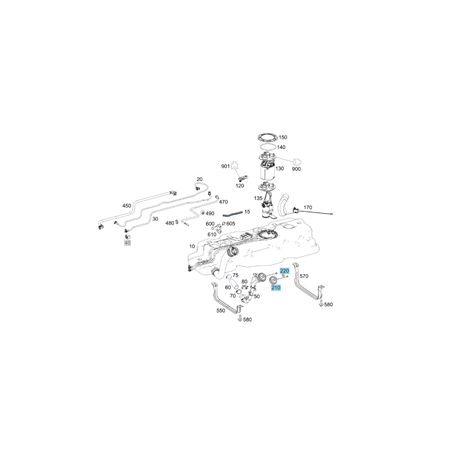 Original Mercedes-Benz Set Tankverschlussdeckel Einfülldeckel Diesel in schwarz 907 447 A0004705805