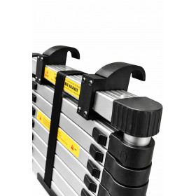 Teleskopleiter 2,6 m mit Haken – Ideal für Camper & Aufstelldach auch Hymer