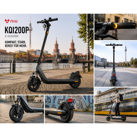 NIU KQi 200P E-Scooter mit Federung kaufen | Bis zu 54 km Reichweite