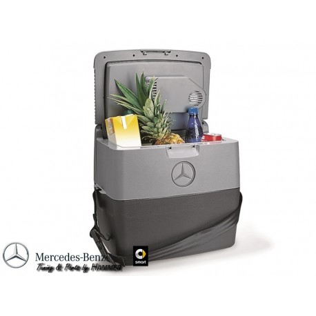 Mercedes Benz ori Kühlbox Hartschale mit Stoff 24 Liter schwarz grau 12 Volt 